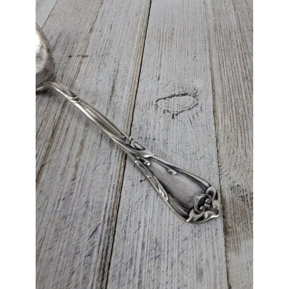 Reed & Barton Modern Art Silverplate 1904 Casserole Berry Spoon 8 3/4" - Picture 3 of 7